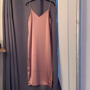 Strappy Silk Shift Dress